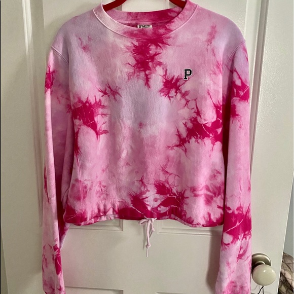 PINK Victoria’s Secret Crew Neck Cropped Sweater - Picture 3 of 3